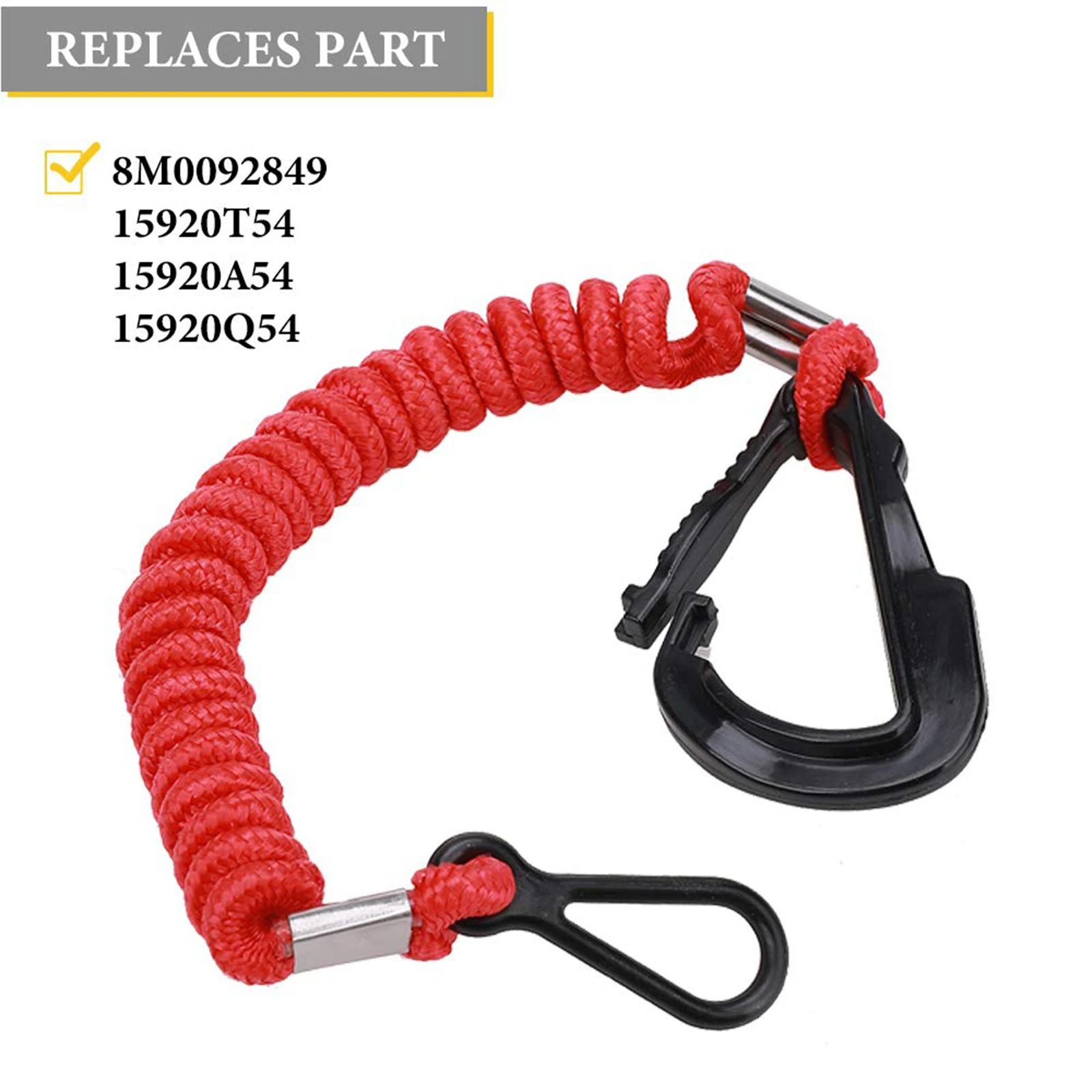 Details about   Outboard Safety Lanyard Cord 15920T54 15920A54 for Mercury Mercruiser Engine 