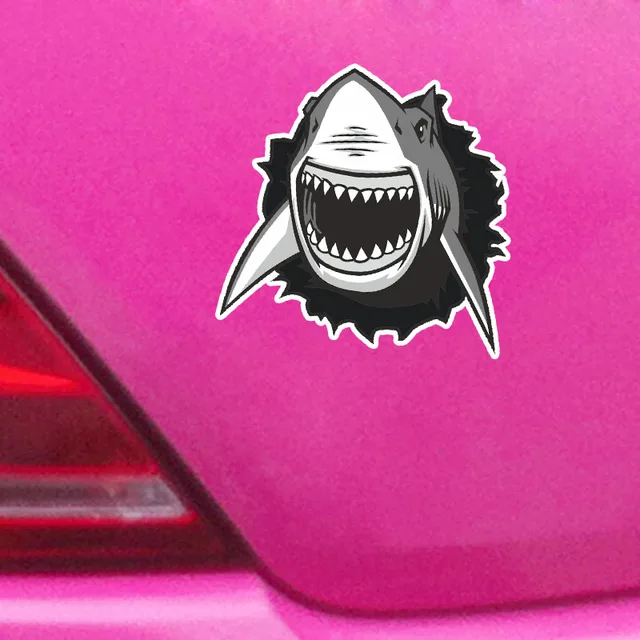 Car Stickers Decor Motorcycle Funny Great White Shark Decorative