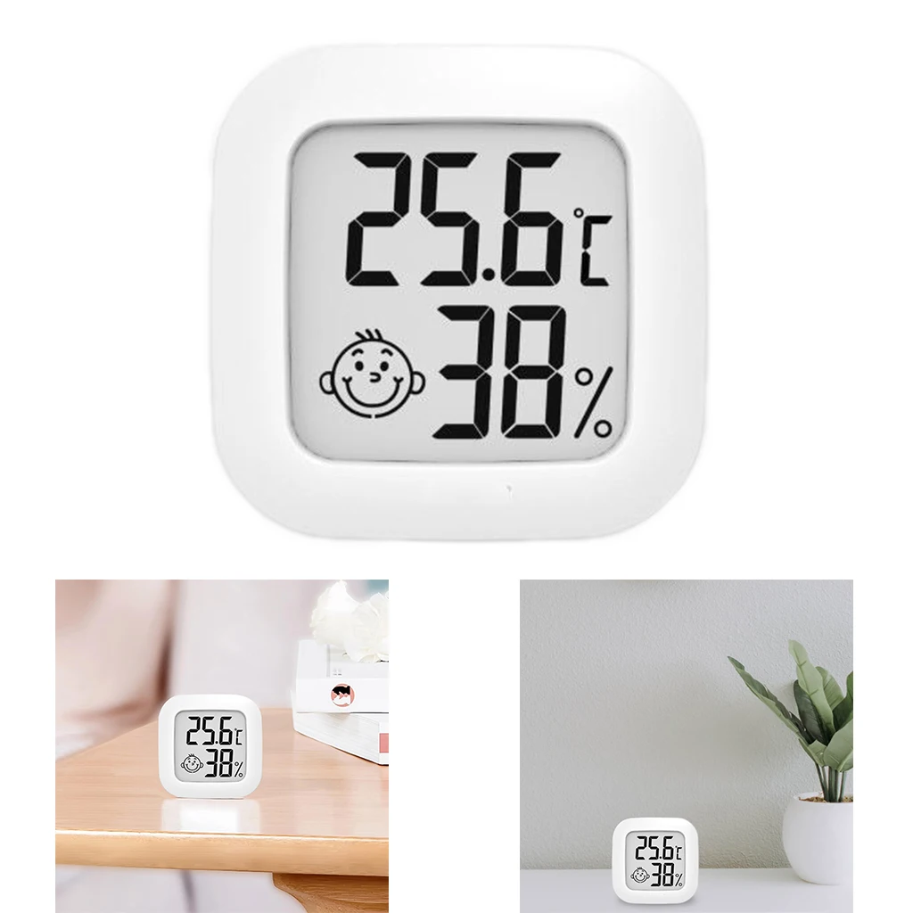 Mini Digital Thermometer Hygrometer Temperature Humidity Meter Display