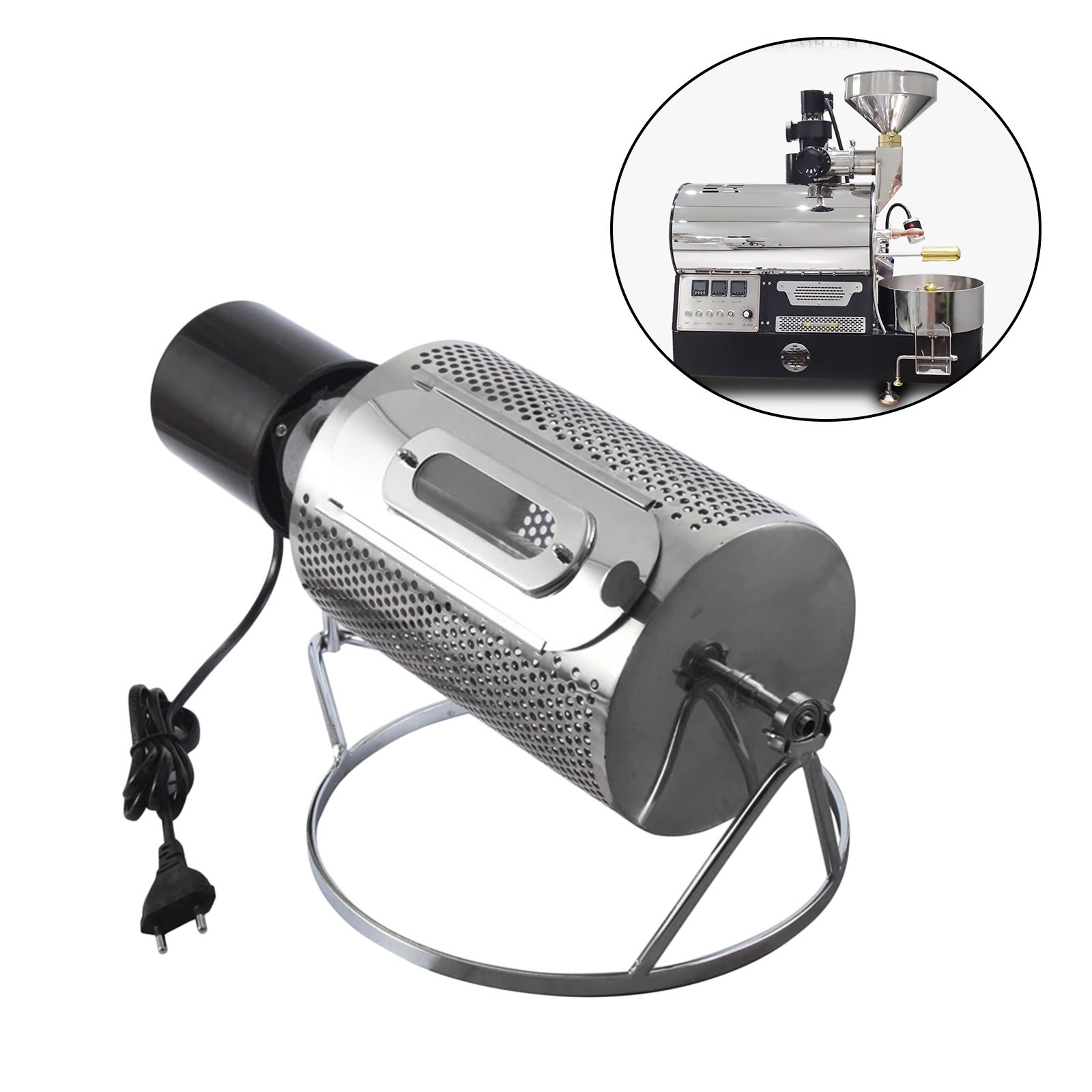 Home Coffee Bean Roasting Machine Multifunctional Household use Baking Tools Non-Stick Dryer for Peanut Nuts Cashew Chestnuts
