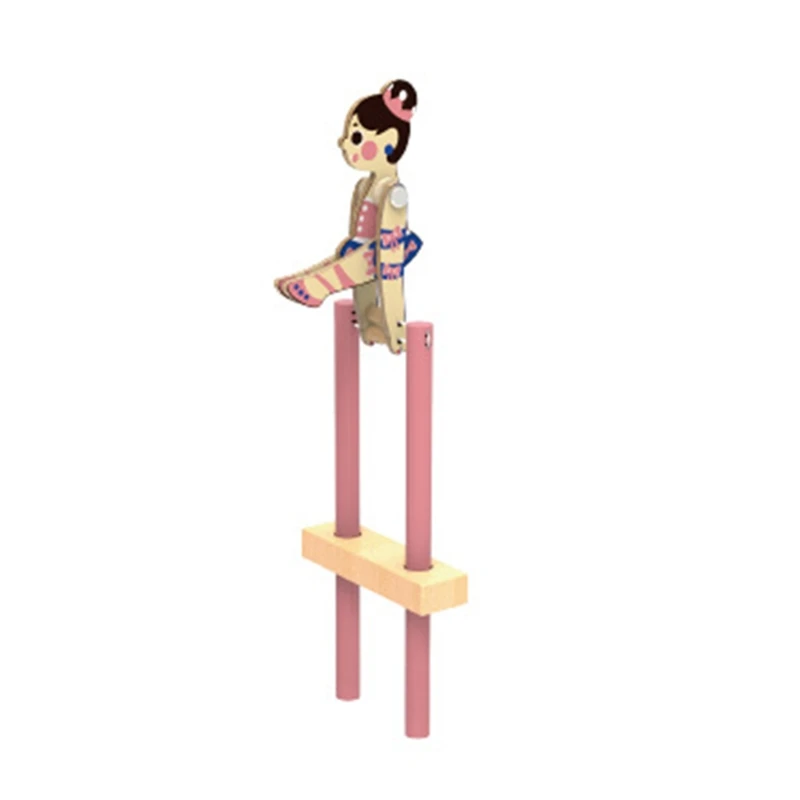 wooden acrobat toy