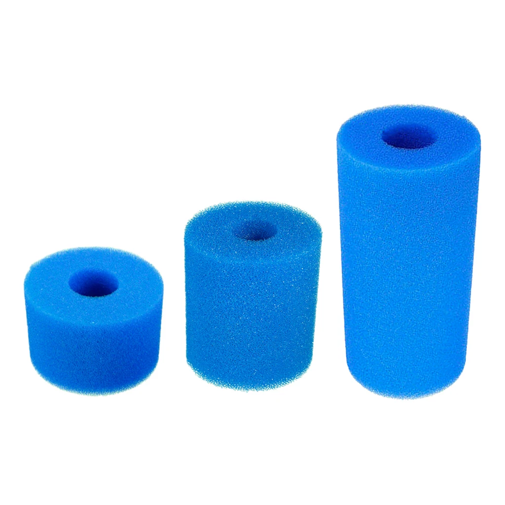 Reusable Swimming Pool Filter Foam Cartridge Filters Pump Sponge Cartridge Cleaning Supplies for Above Ground Pools Replacement