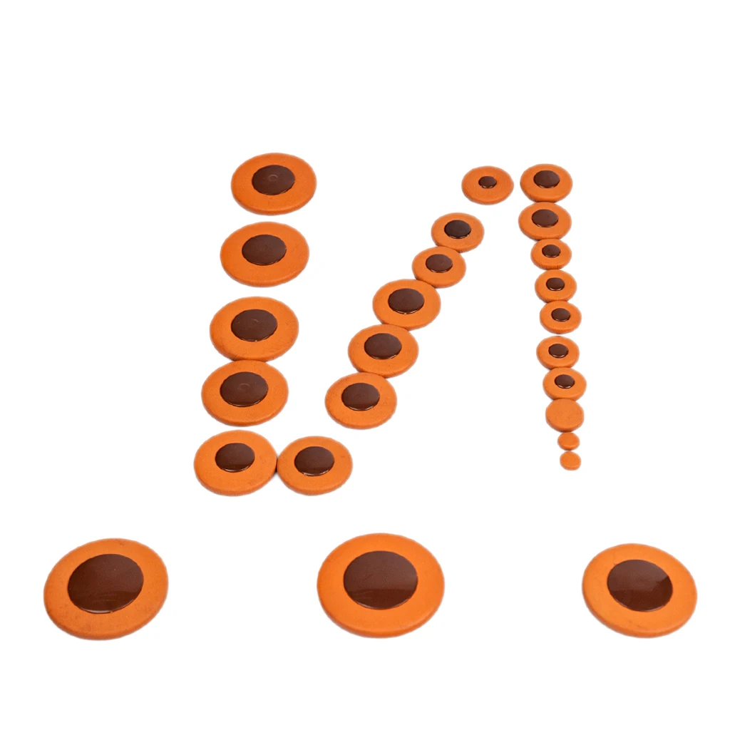 25 Pcs Alto Saxophone Pads Cushions for Yamaha Saxophone Lovers Orange