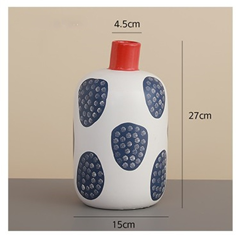 Irregular Modern Ceramic Graffiti Vase