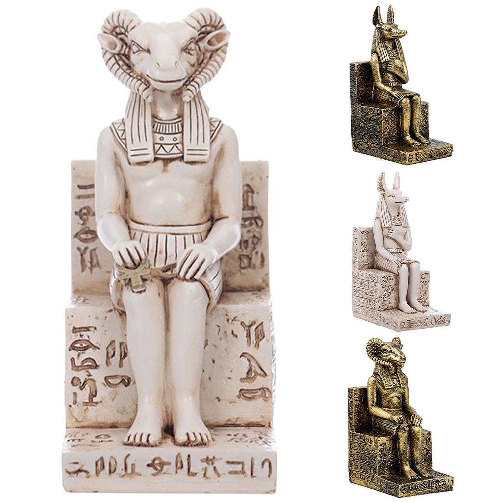 Egyptian Resin Craft Home Decor Modern Vintage Anubis Figurine Statue for Home Tabletop Ornaments Crafts