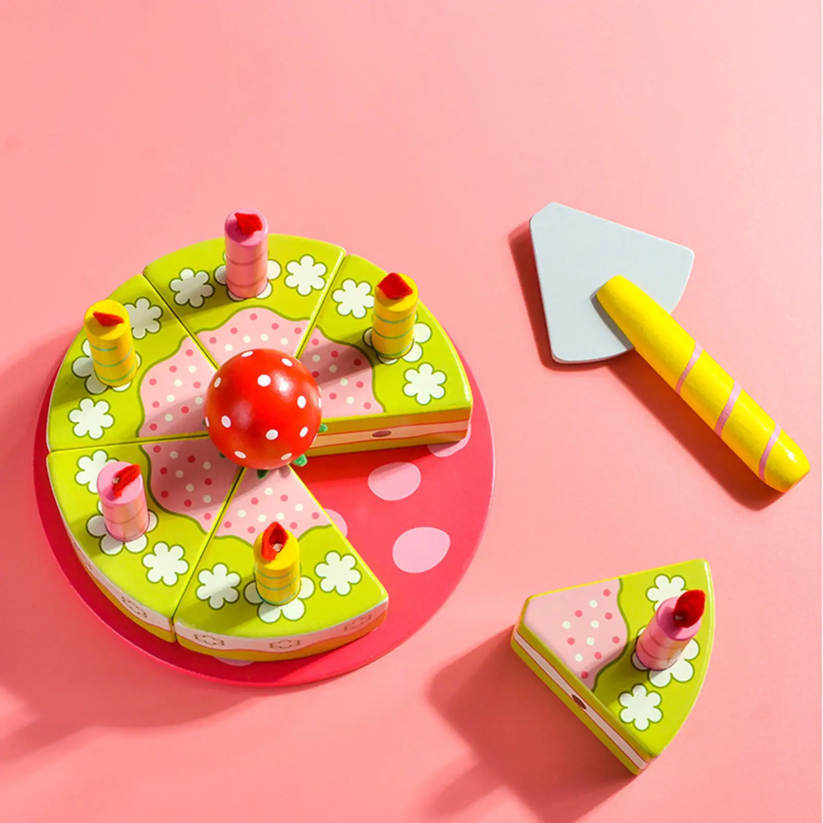 Cut Fruit Toy Cut Cut Music Magnetic Fruit Cake Wooden Children Girl Play House Birthday Cake