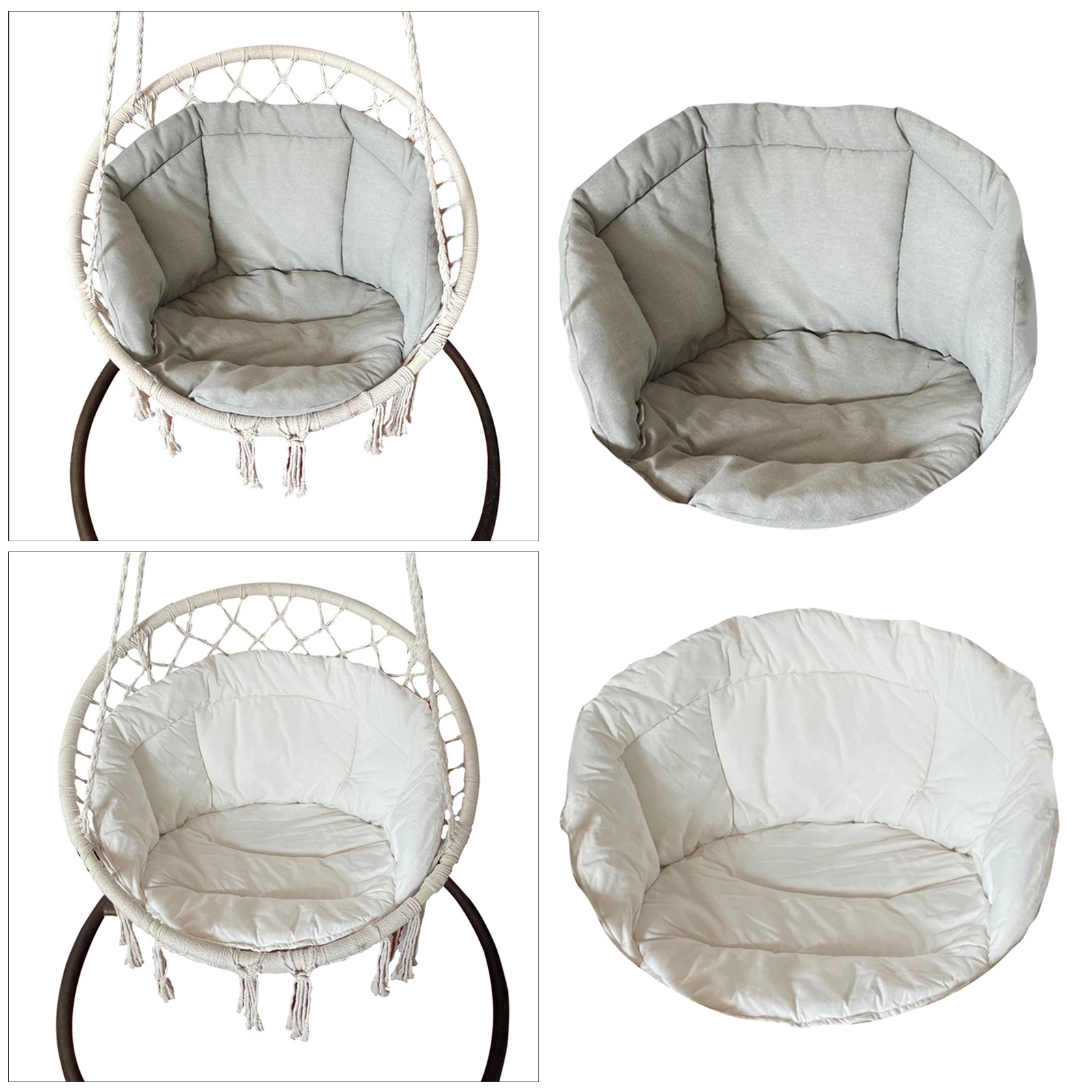 Hanging Chair Cushion Garden Hammock Removable Pads for Patio Wicker Tear Drop Hanging Chair Indoor Outdoor