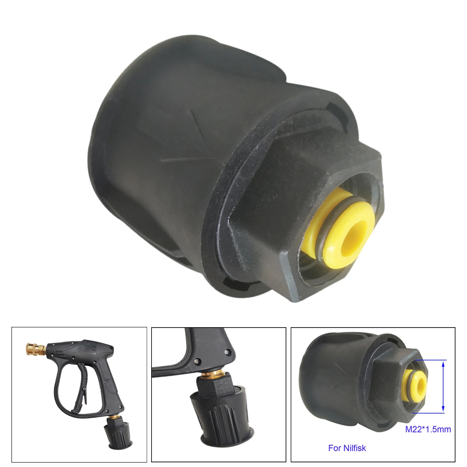 Washer Hose Adapter M22 Connector Converter Power Washer Fitting for Nilfisk