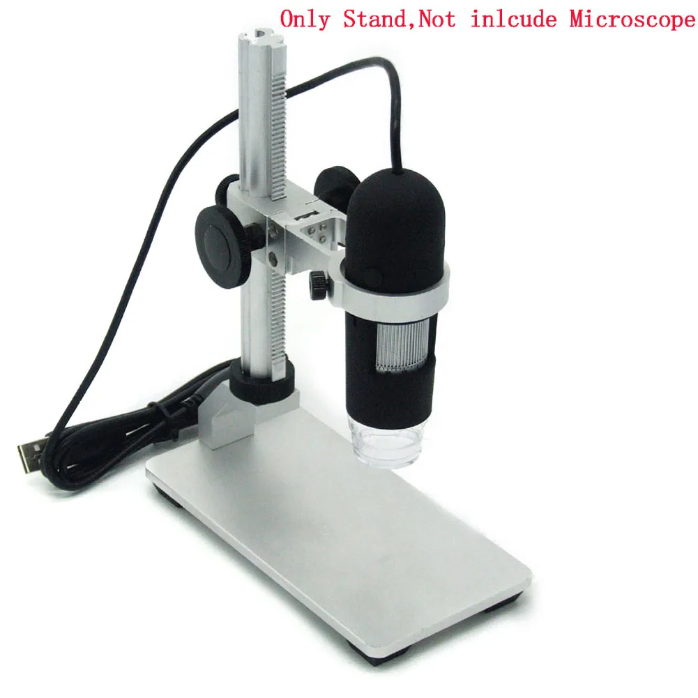 Microscope Holder Base Digital Stand Magnifier Universal Aluminum Alloy Professional Adjustable Bracket Desktop Support 1.18 to 1.3inch 