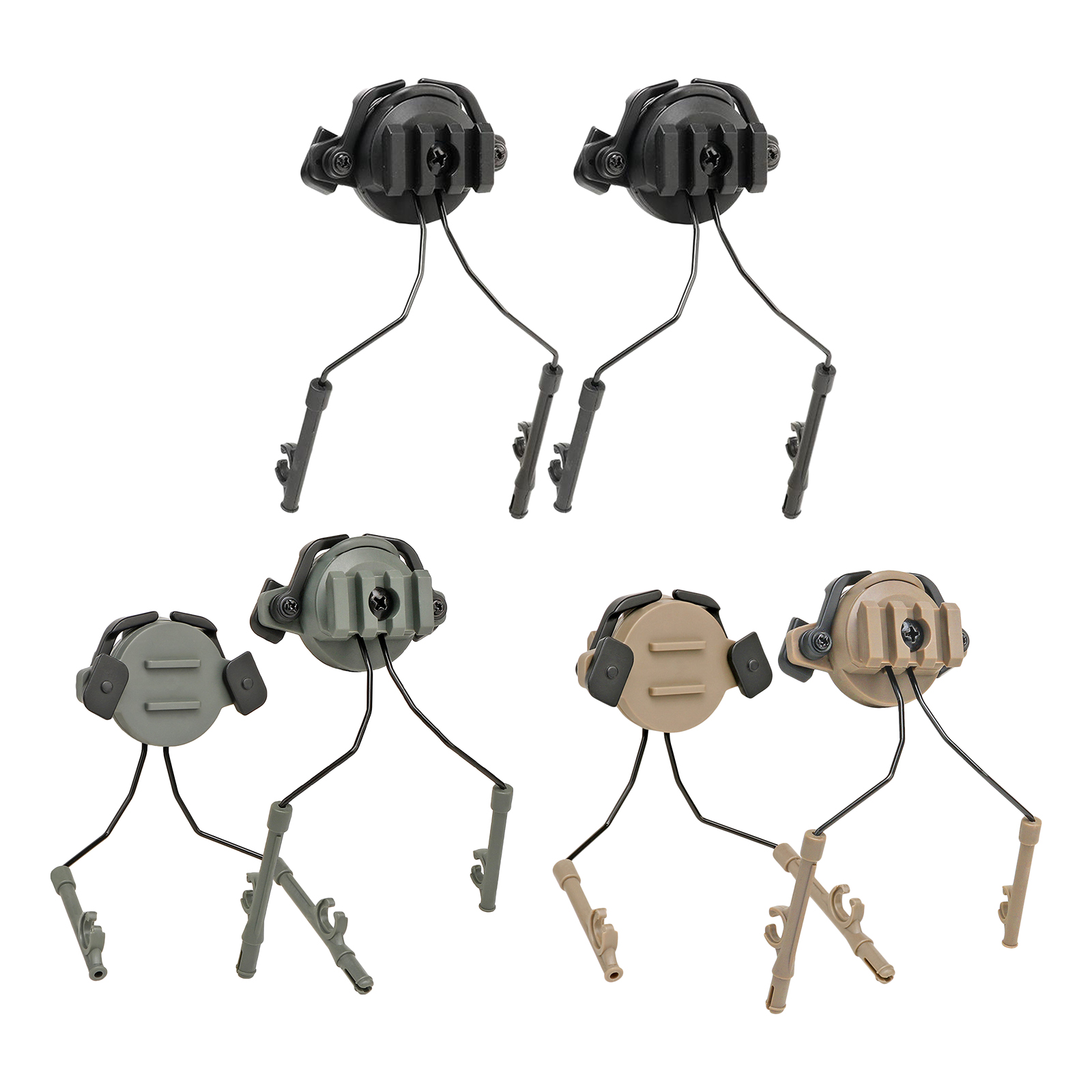 Cycling Helmets 2x Tactical Helmet Rail Adapter Headset Holder