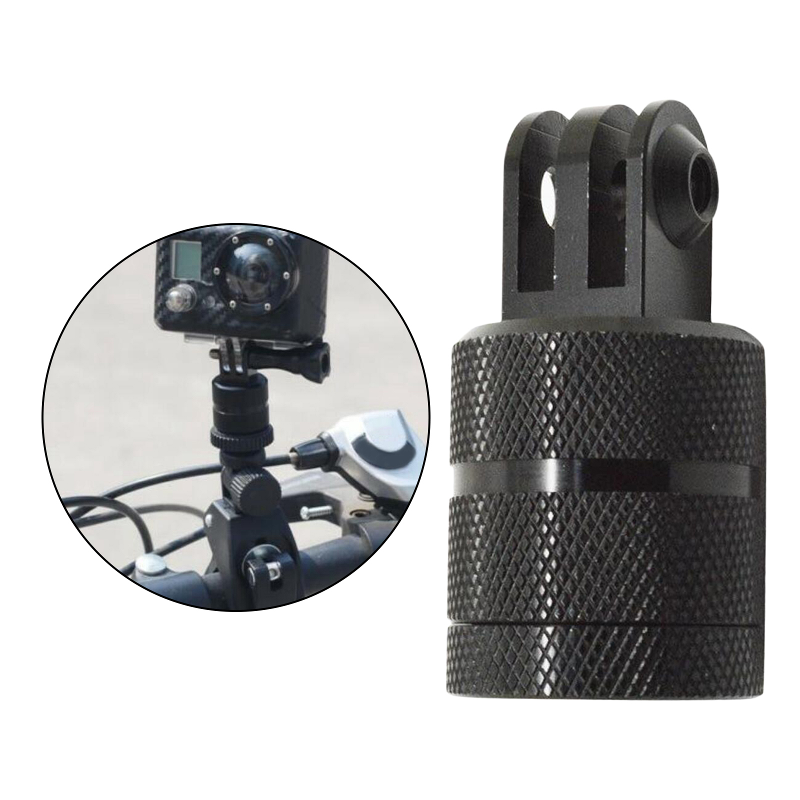 Aluminum Alloy 360 Rotating Swivel Arm Mount Adapter  Arm for GoPro 9/8/7/6/5/4/3/3+,for Xiaoyi and Other Sport Cameras