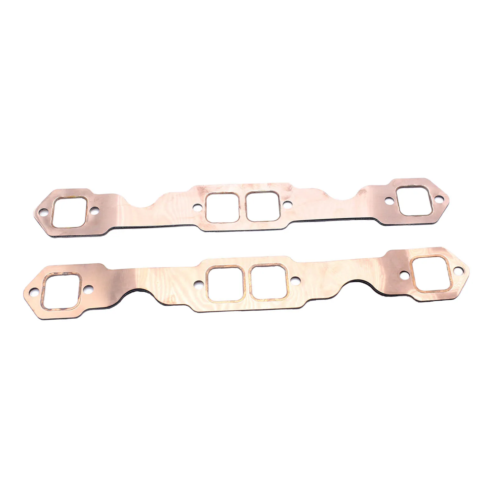 2pcs SBC Copper Header Exhaust Gasket Seal For Chevy SB 327 305 350 383 283-327-350-383-400 Exhaust Manifold Gasket Set