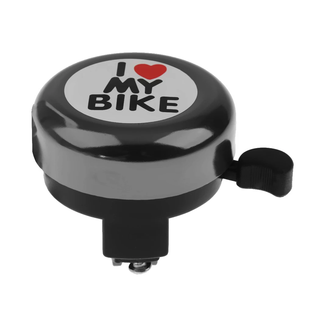 Metal Handlebar Bicycle Bell Kids Adults I Love My Bike Scooter Bicycle Bell
