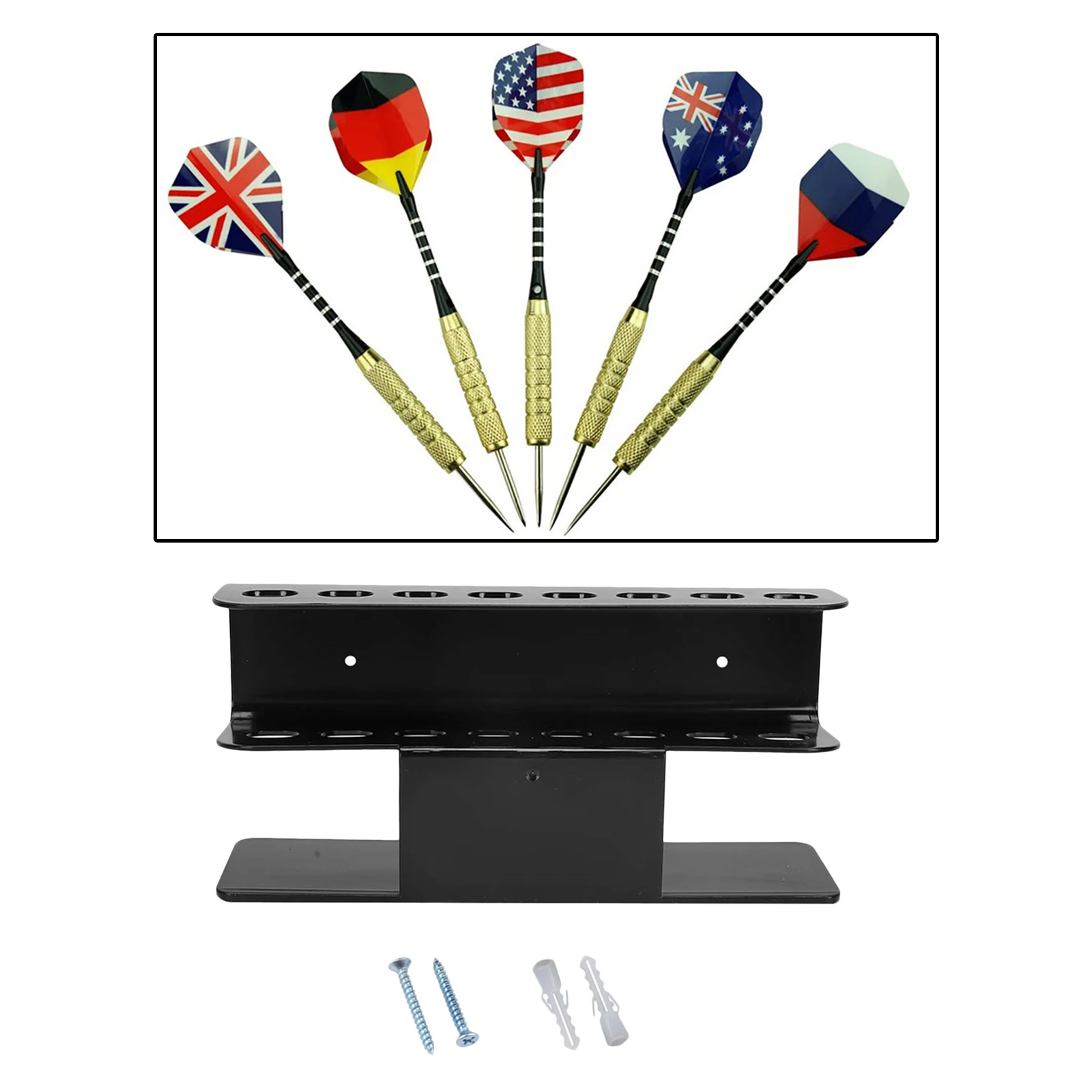 Wall Mounted Desktop Dart Holder Dart Stand Display Rack for Home Bar Pub Office Game Room Decor