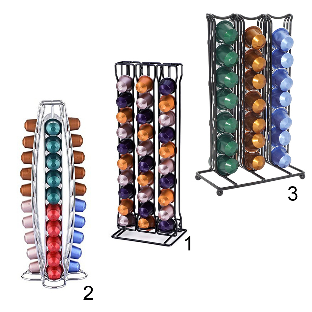 Nespresso Coffee Capsules Pod Holder Kitchen Storage Rack Dispenser Organizer in Home Office Supplies