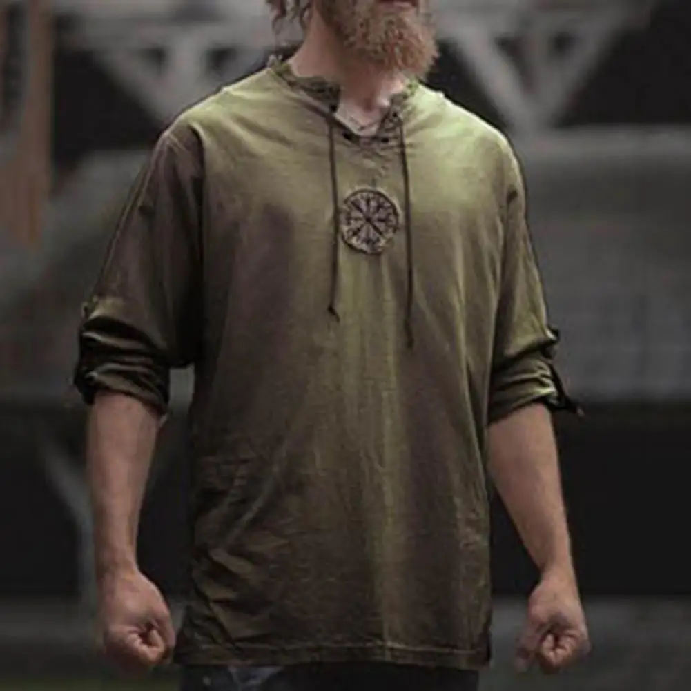 masculina, bordado viking antigo, blusa com renda,