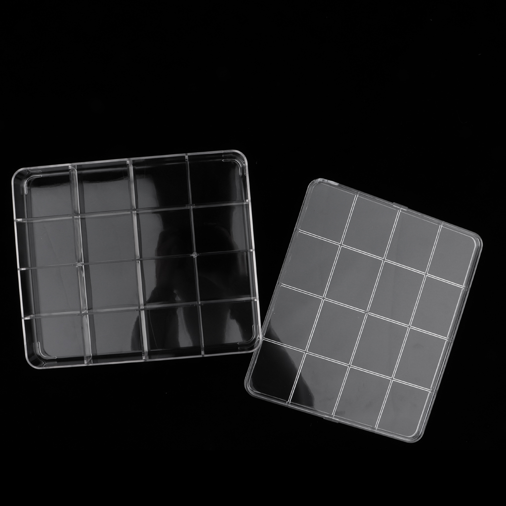 for Mag 16 Slots Nail Glitter Studs Organizer Shimmer Holder Box Storage