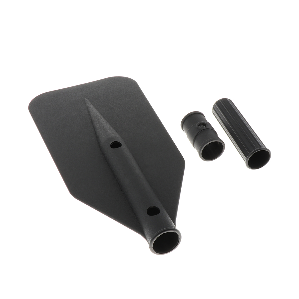 Durable 13x3.7cm PVC Kayak Canoe Paddle Blade Leaf with Hand Grip
