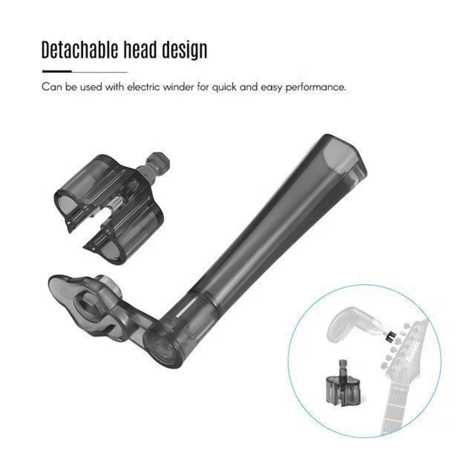 Acoustic Guitar String Winder Plastic Bass String Peg Winder Bridge Pin Puller Guitar Repair Maintenance Tool