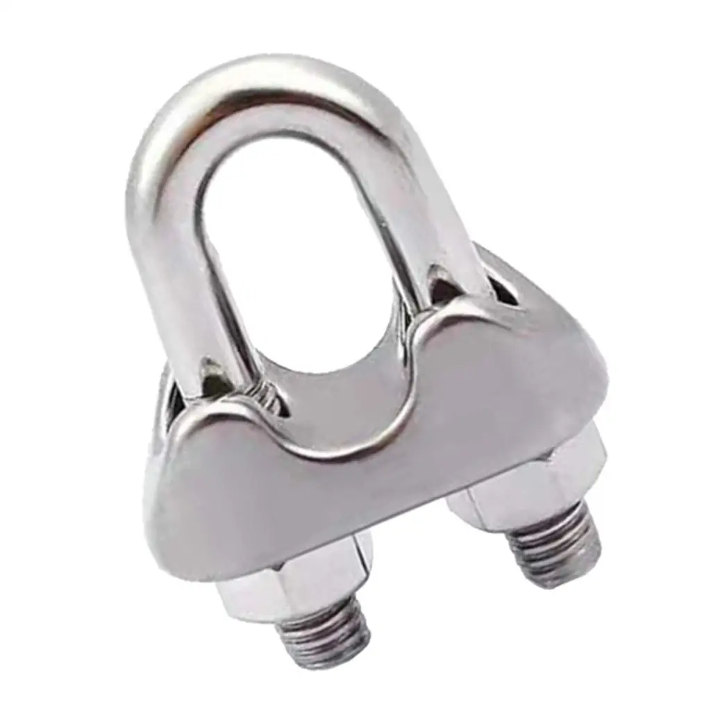 2mm-20mm Stainless Steel Wire Rope Clip Grips U Bolts Fastener Balustrade Cable 