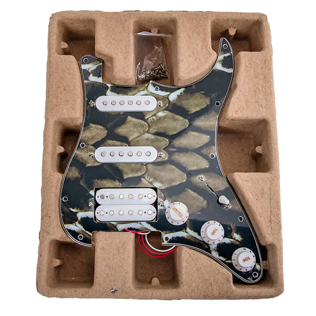 11 Holes 3 Ply Guitar Strat Pickguard Scratch Plate for Stratocaster Electric Guitar Replacement