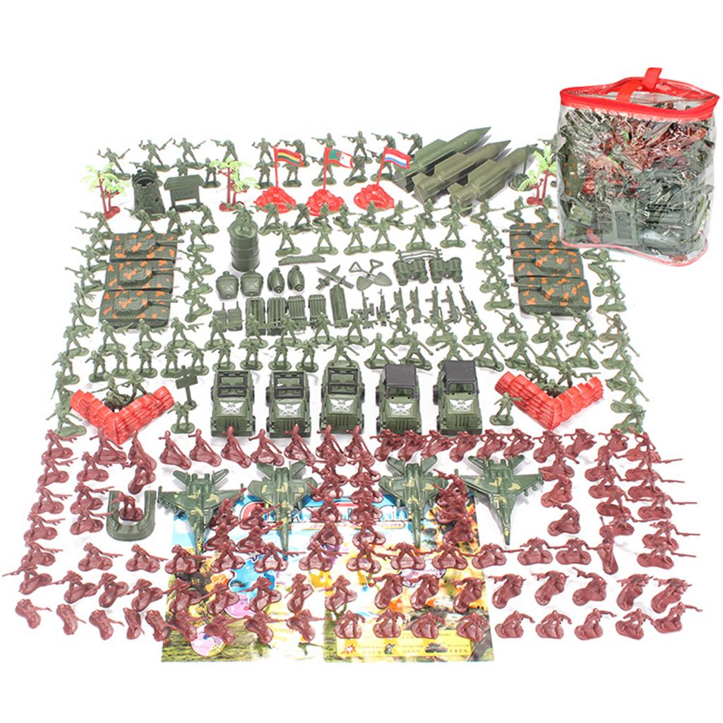 Lot of 307 Plastic  Men 4.5 Cm Mass Action Figures Toy Soldiers