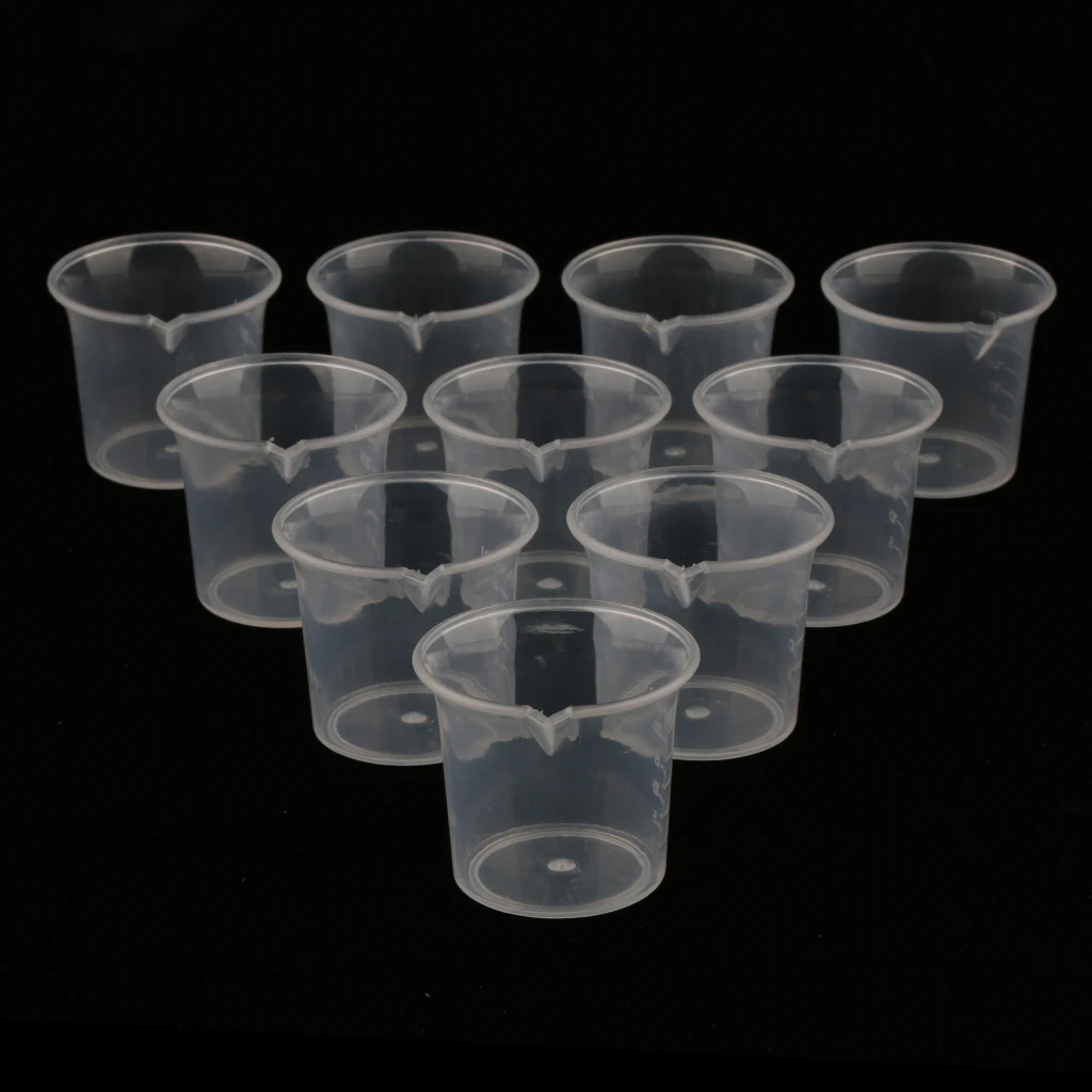 10 PCS 25ml  Liquid Medicine Rice Measuring Cups Jug  Beaker