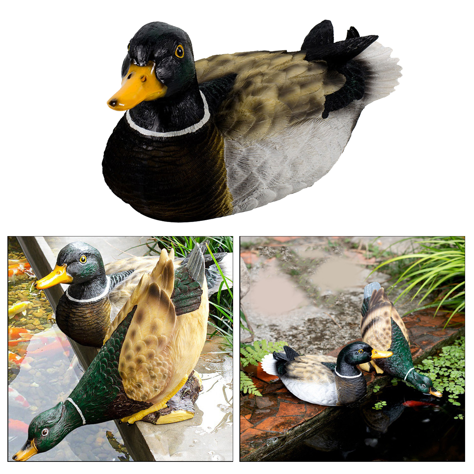 Garden Duck/Mallard Decorations | Outdoor Yard Decor for Patio, Balcony