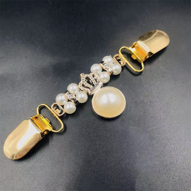 8 Spille Donna Con Perle E Cristalli - Per Cardigan, Vestiti E Sciarpe | Eleganti E Moderne - Foto 4