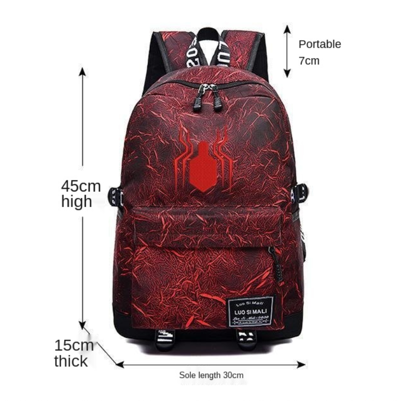 Genuine Disney Marvel Backpack Spiderman Captain America Capacity Backpack Travel Bag Men&Women Laptop Bag Mochila Escolar