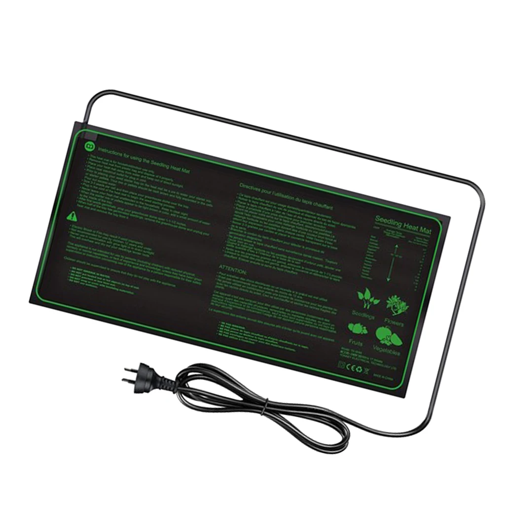 Seedling Heater Mat, Heating Mat Hydroponic Heating Pad Waterproof for Seed Germination Cloning and Plant Propagation