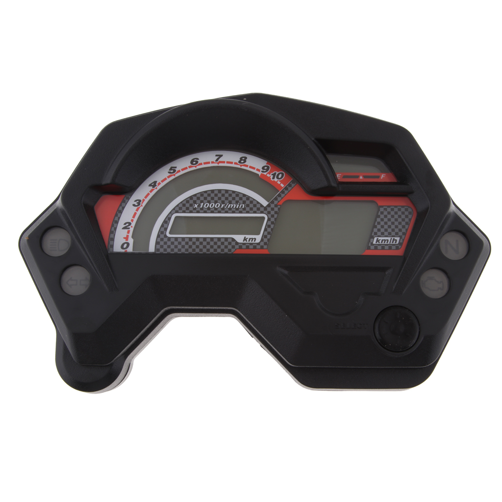 Motorcycle Tachometer Speedometer Electric LCD Digital Modification Instrument