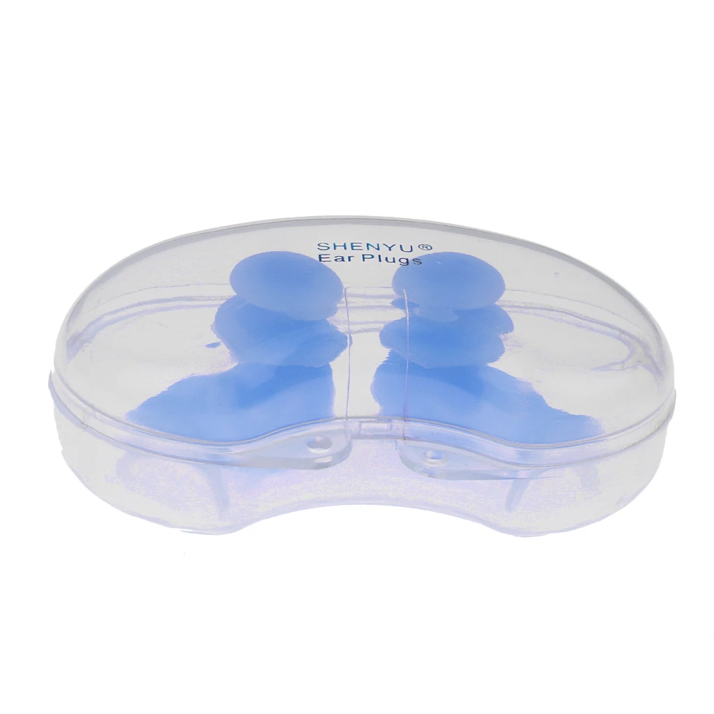 Unisex Adults Swimming Ear Plug Silicone Ears Plugs Swim Earplugs for Hearing Protection Safety