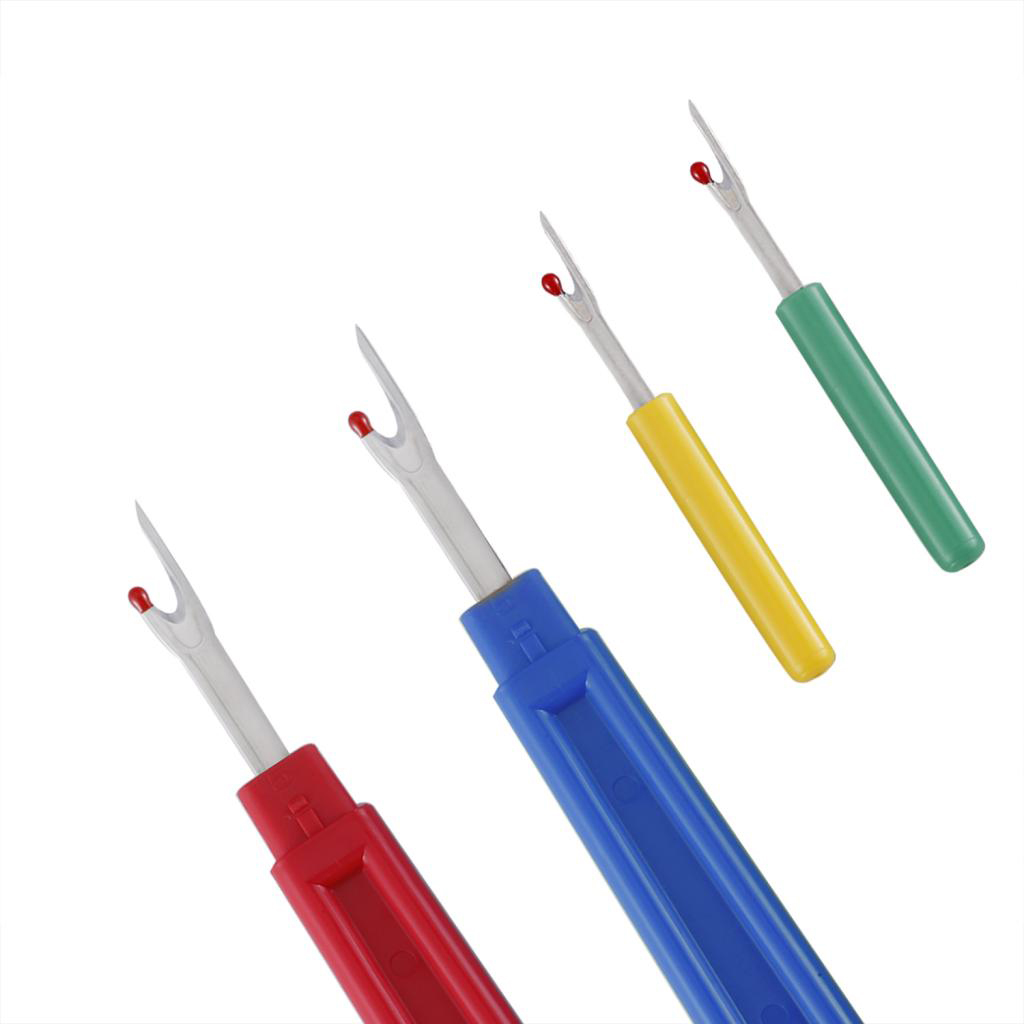 2pcs Large Seam Ripper and 2pcs Small Seam Ripper for Sewing Thread Cutting