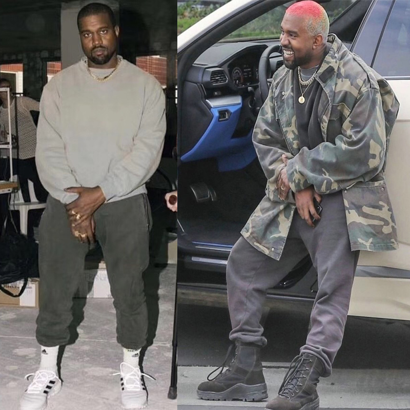 Celebrities wearing yeezy sales 500