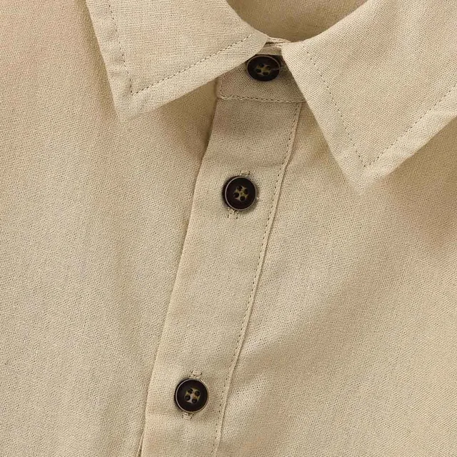 20.19€, Camiseta China Vintage para hombre, Camisa ajustada de lino y  algodón de manga corta…
