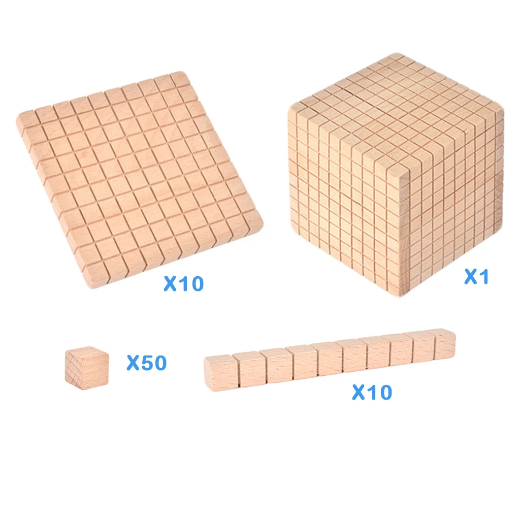 Base Ten Blocks Classroom Home Math Manipulative School Supplies Math Games Early Math Education Number Blocks Toy
