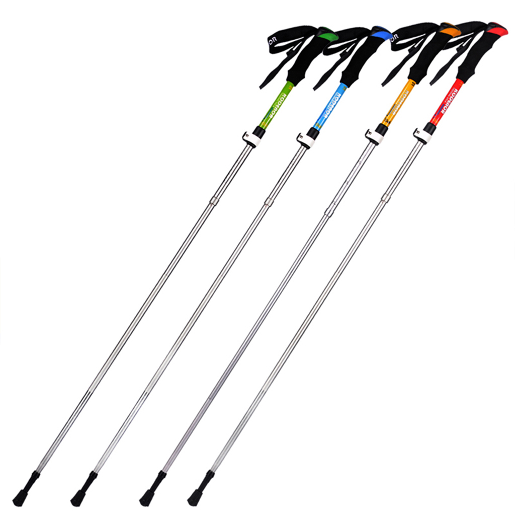 Hiking Trekking Stick Quick Lock Trekking Sticks Alpenstock Anti Shock Poles Telescopic Hand Stick