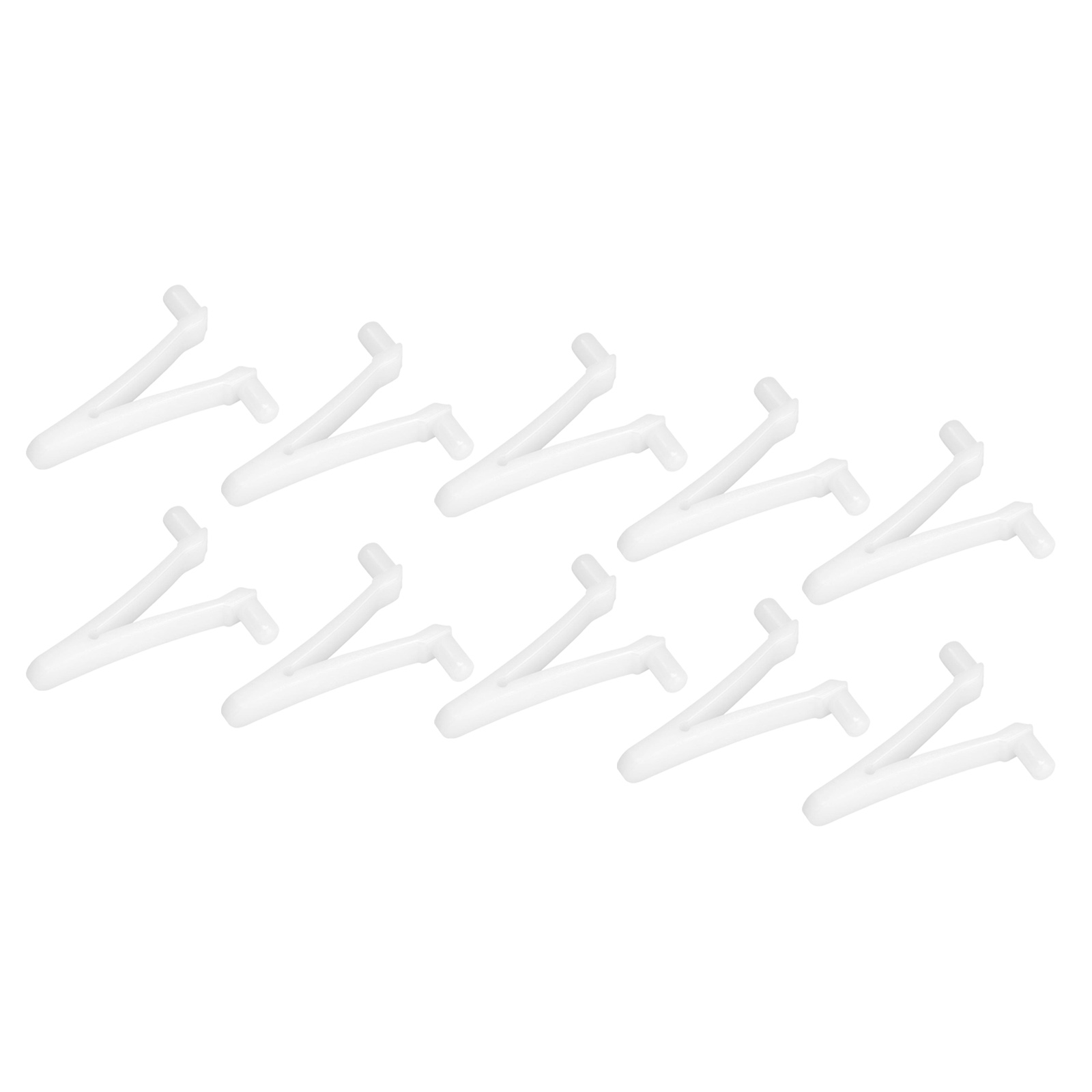 10Pieces Swimming Pool Butterfly V Clips Replacement - Standard Pole Attachment Clips for Skimmer Net, Leaf Rake, Brush