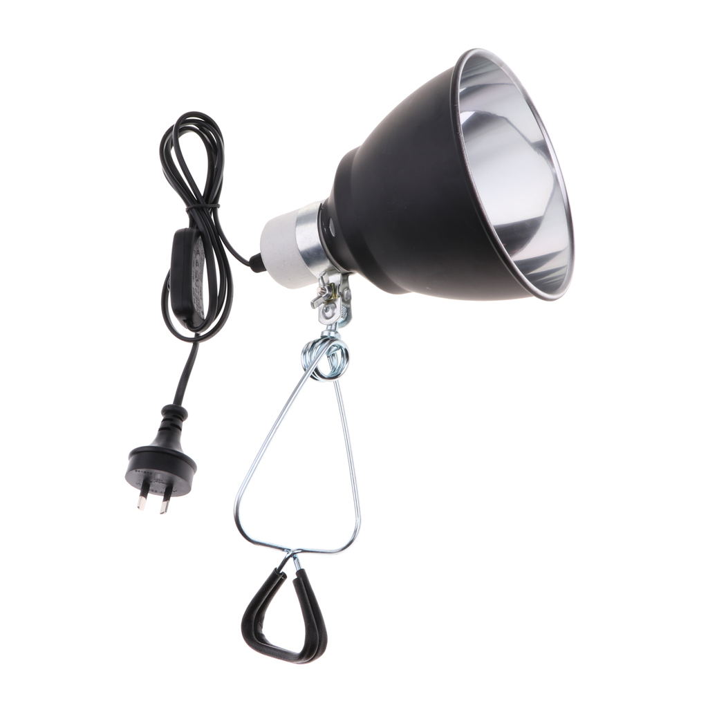Lightings Accessories E27 Aquarium Ceramic Reptile Lamp Habitat Lighting Reflector Holder AU Plug