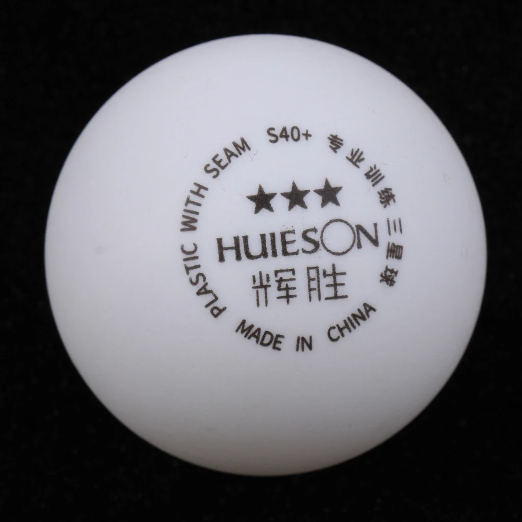 Pack of 6 3-Star PREMIUM 40+mm Table Tennis Balls Official Ball White