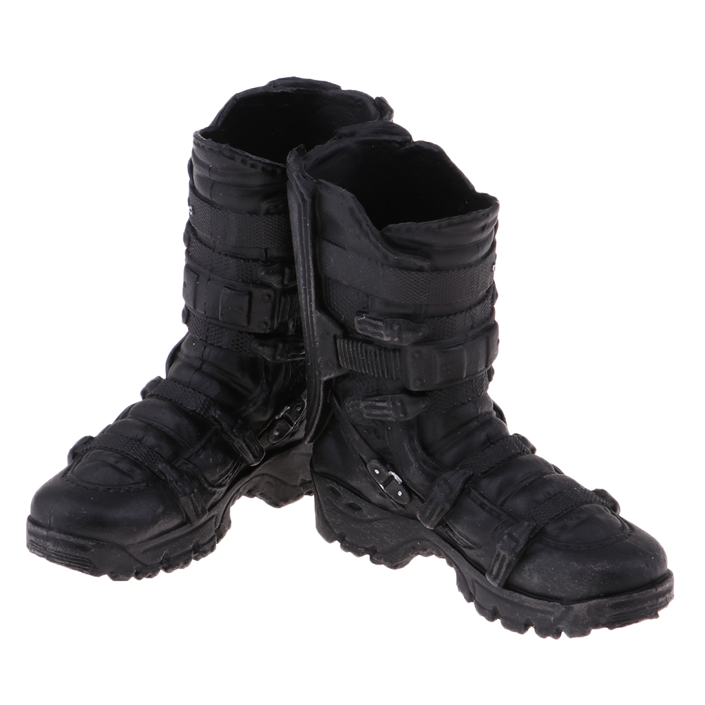1/6 Scale Male Soldier Black Boots Shoes for 12'' Action Figure Hot Doll