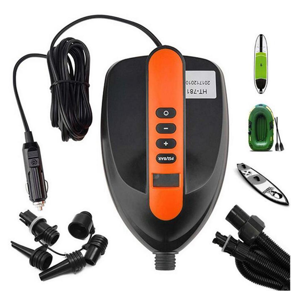16 PSI LCD Tire Inflator Car Air Pump Compressor Electric Portable 12V DC Volt