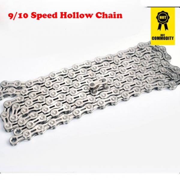 Bike Chain Solid Road Bicycle 9/10S Half Hollow Chains & Chain Link