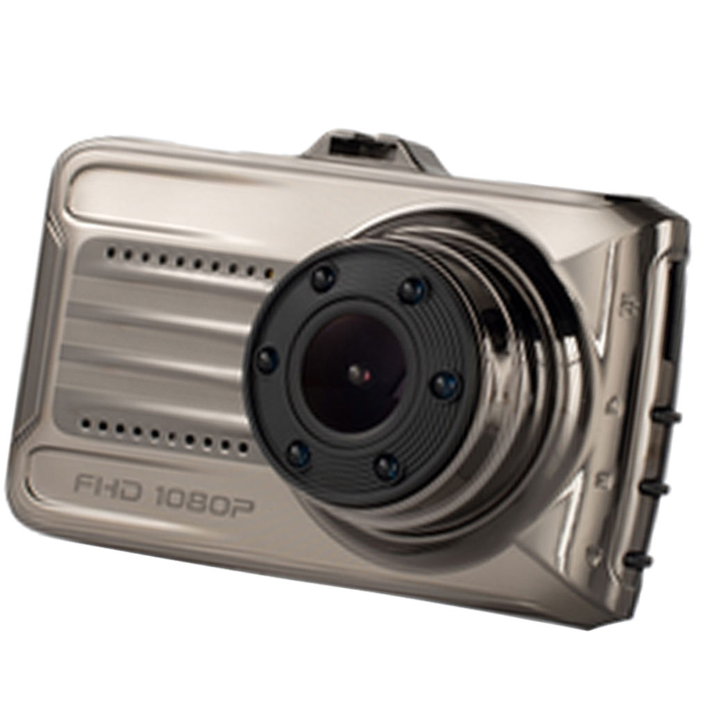Gold Single Lens HD Car DVR  Cam Video Recorder Rearview Camera
