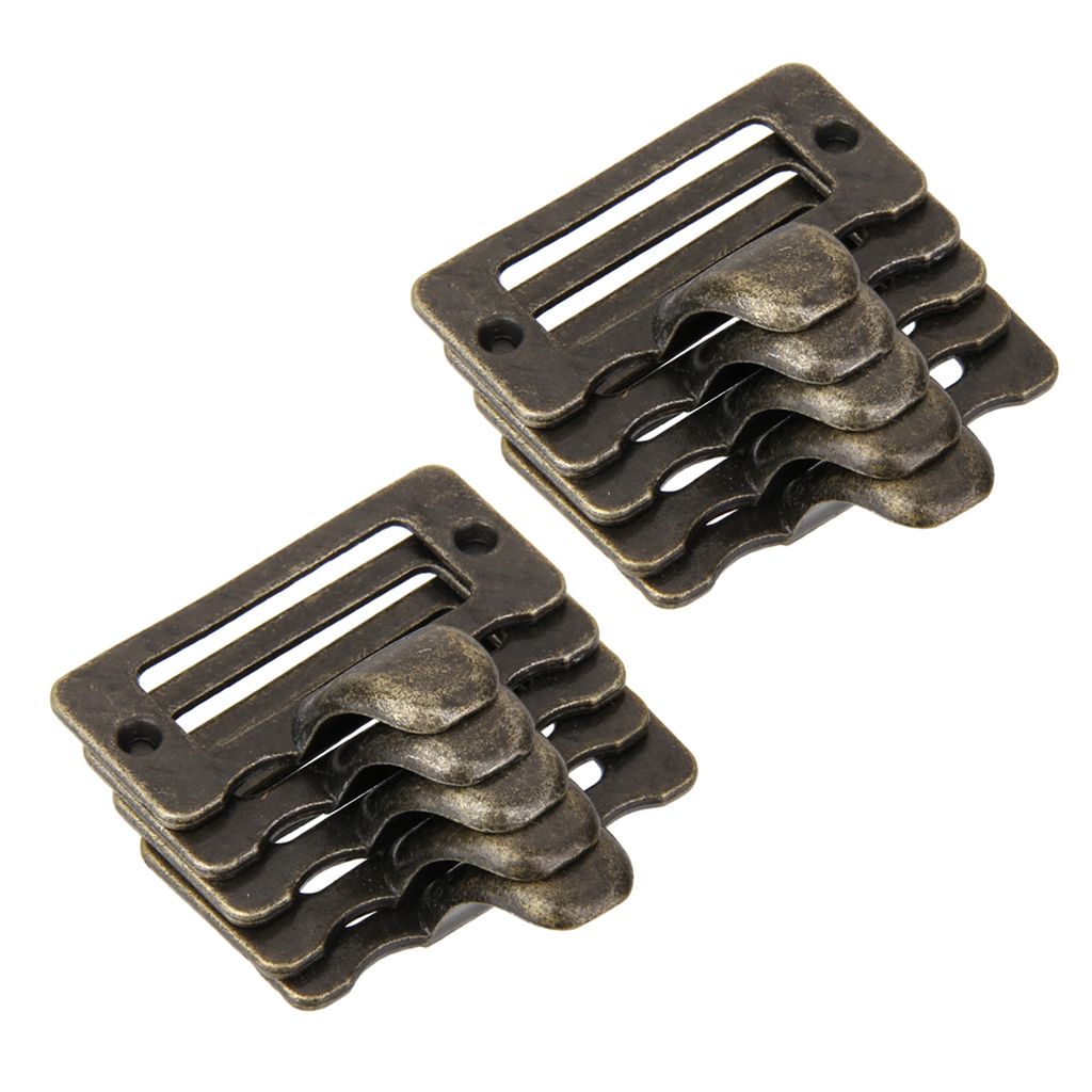 Antique Cupboard Cabinet Cup Drawer Furniture Card Frame Pull Handle, Pack of 10pcs