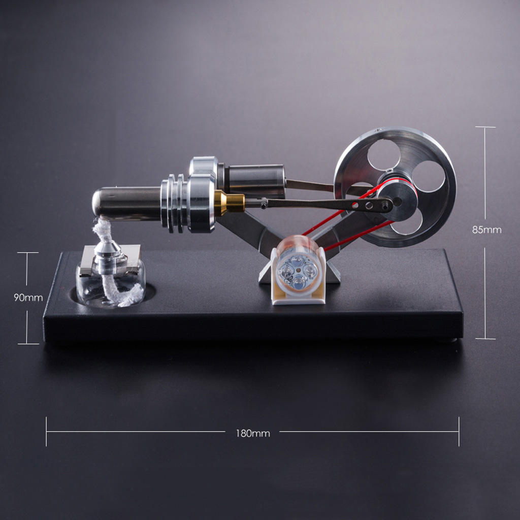 Mini Stirling Engine External Combustion Engine Microgenerator Birthday Present Steam Engine Model Science and School Education