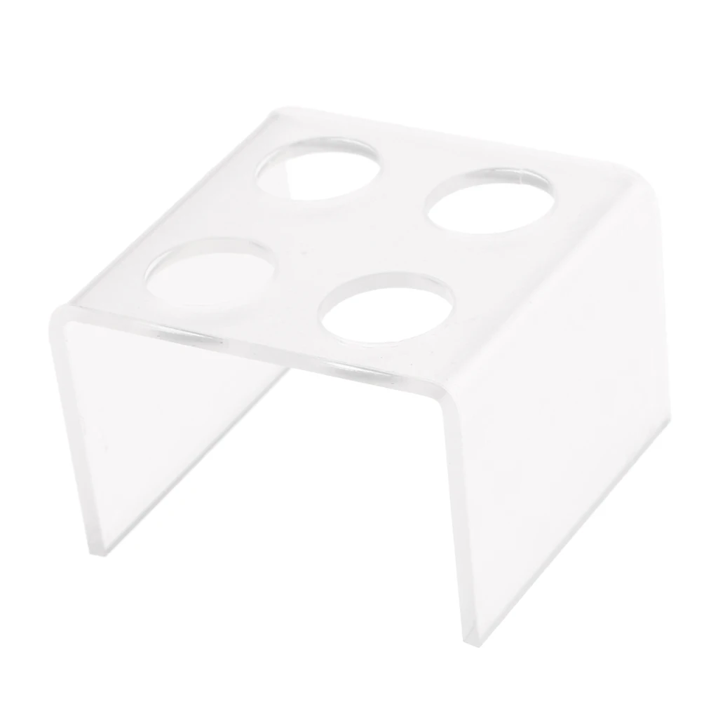 Acrylic 4 Holes Simple Design Silicone Lipstick Mold Holder Lip Balm Mould Stand for DIY Lipstick Making Tool