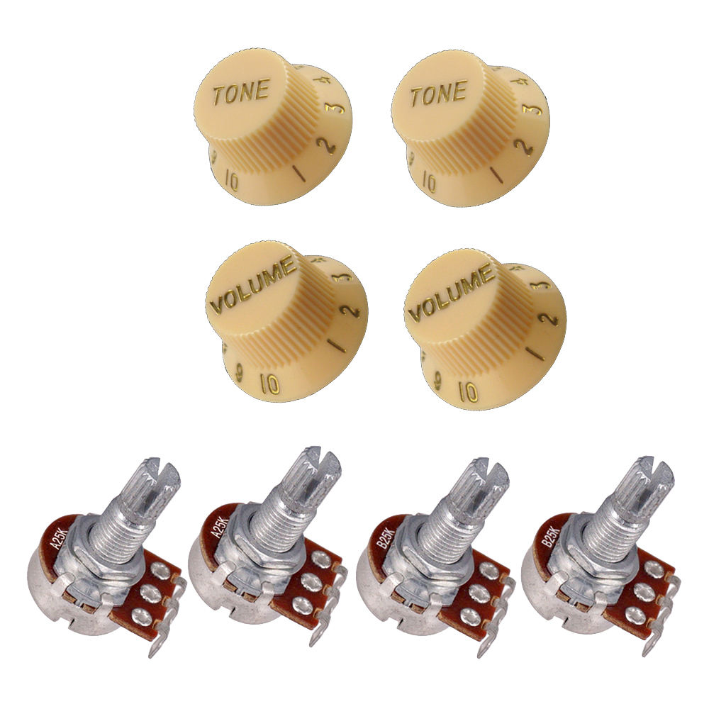 25k Volume &  Potentiometer with Volume Controls for Guitars