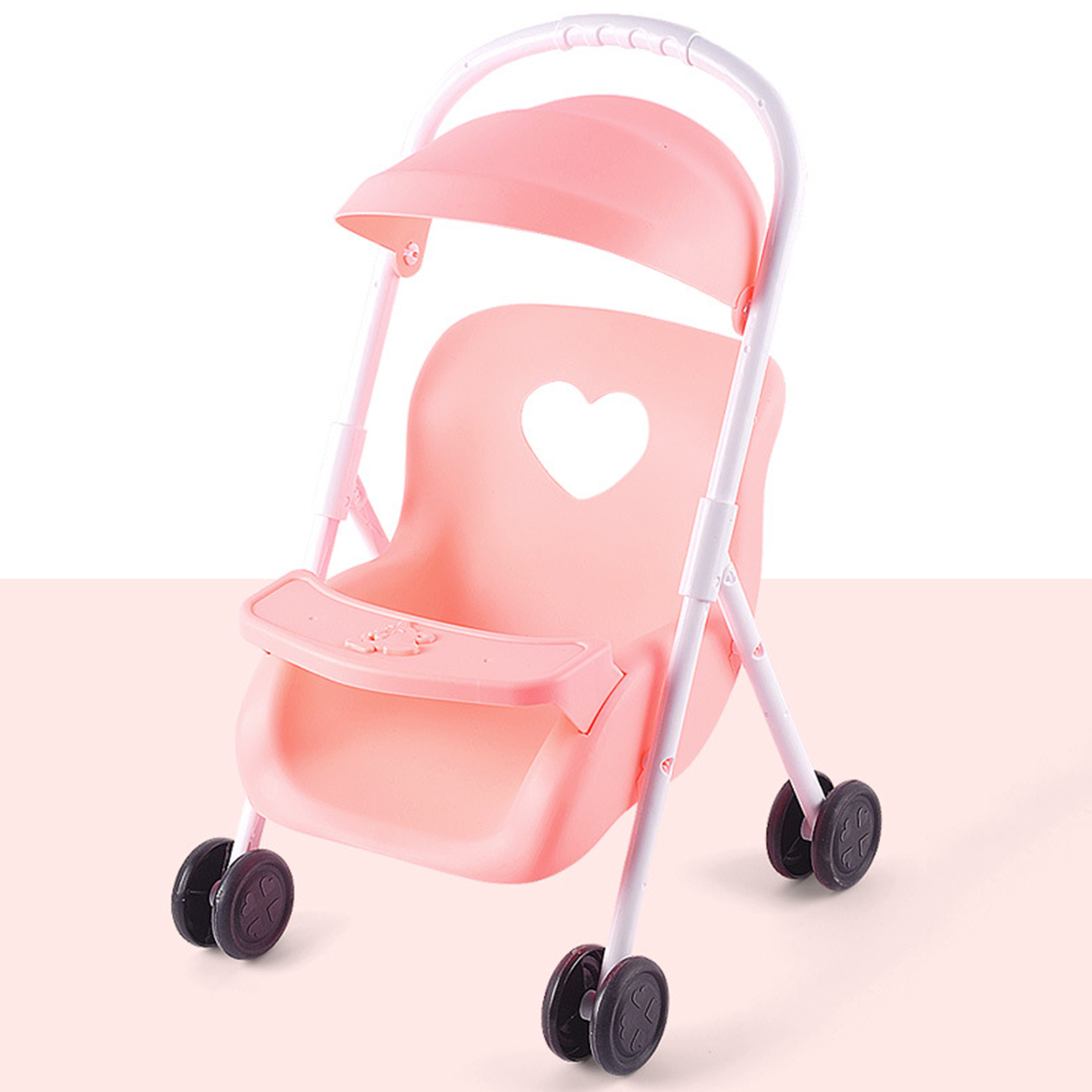 Infant Dolls Stroller Pushchairs Collapsible Mini Prams Kids Pretend Play Toy
